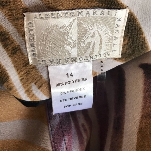 Alberto Makali zebra animal print coat size 14 - Picture 3 of 14